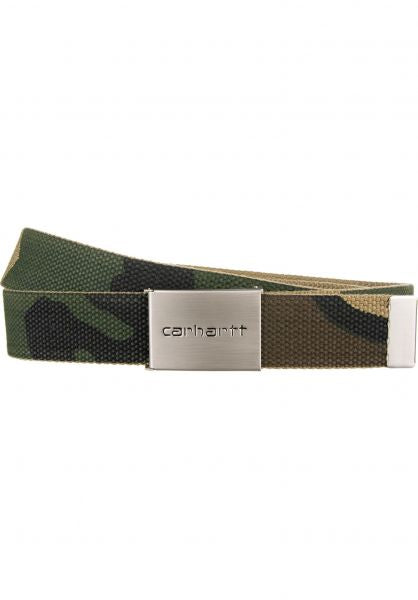 Carhartt WIP Clip Belt Chrome Camo Laurel