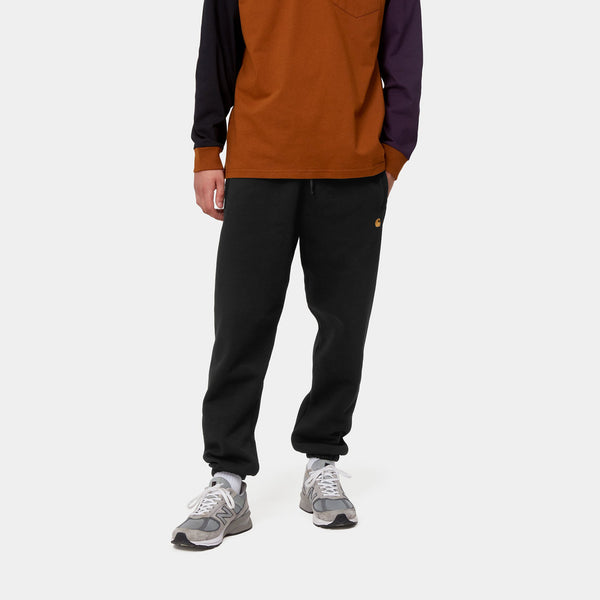 Carhartt WIP Chase Sweat Pant Black/Gold