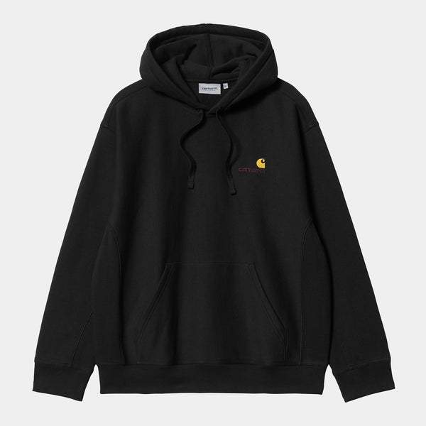 Carhartt WIP Hooded American Script Sweat Black