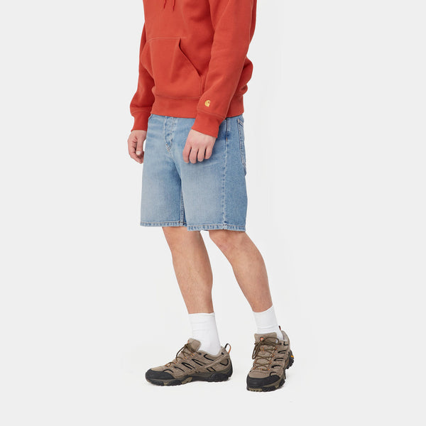 Carhartt WIP Newel Short Maitland Blue Light Used Wash