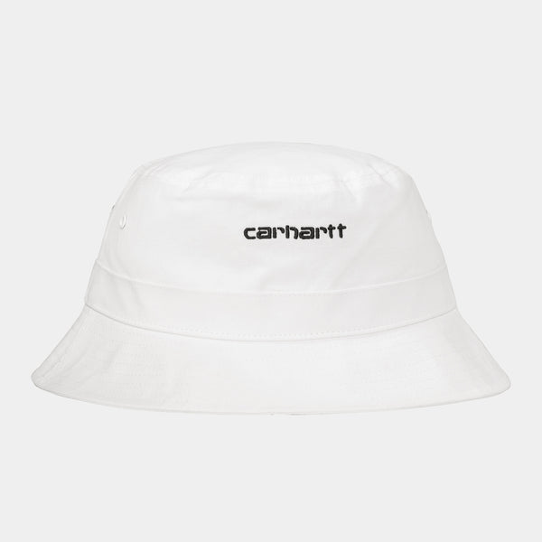 Carhartt WIP Script Bucket Hat White/Black