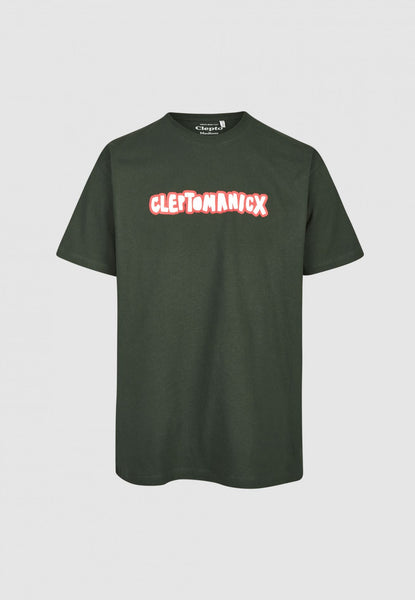 Cleptomanicx Boxy Tee Scarab Green